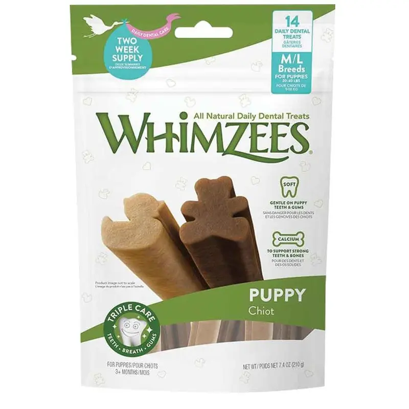 Whimzee Dental Chews - Large Breed Puppy - 7.4 oz
