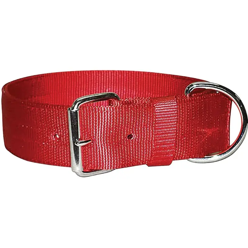 Leather Bros - Bravo 2 Ply Red Collar 2x21in