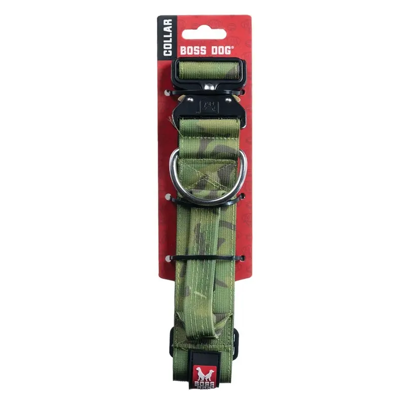 Boss - Tactical Collar Green Camo Md