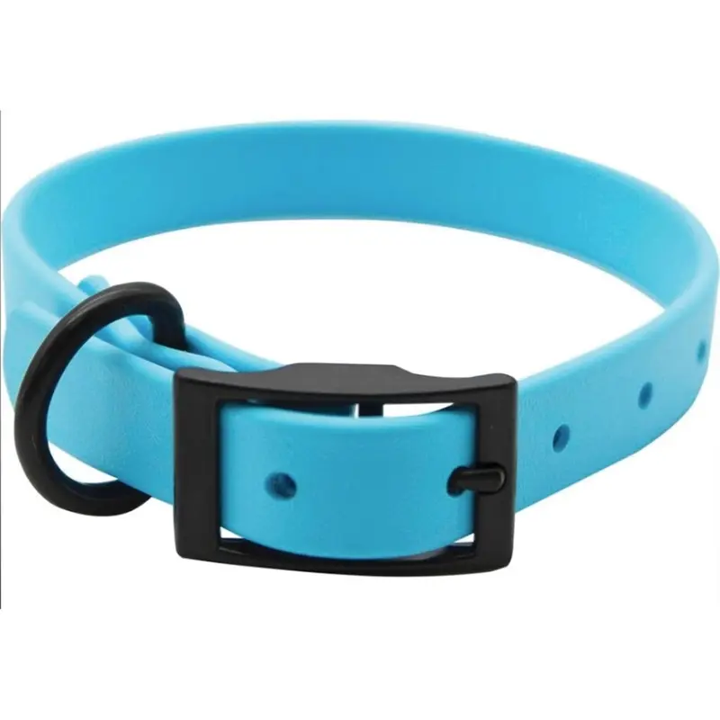 Leather Bros - Zeta Biothane Light Blue Collar 1x20in