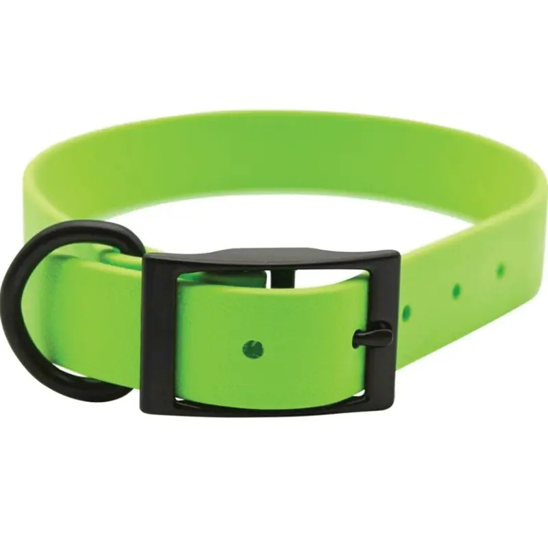 Leather Bros - Zeta Biothane Lime Green Collar 1x20in