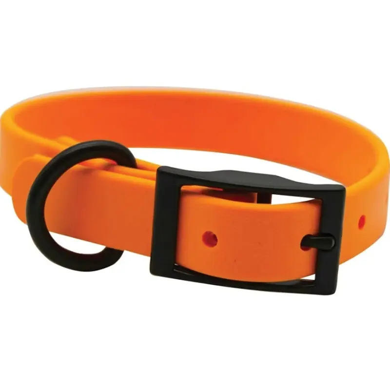 Leather Bros - Zeta Biothane Orange Collar 1x20in