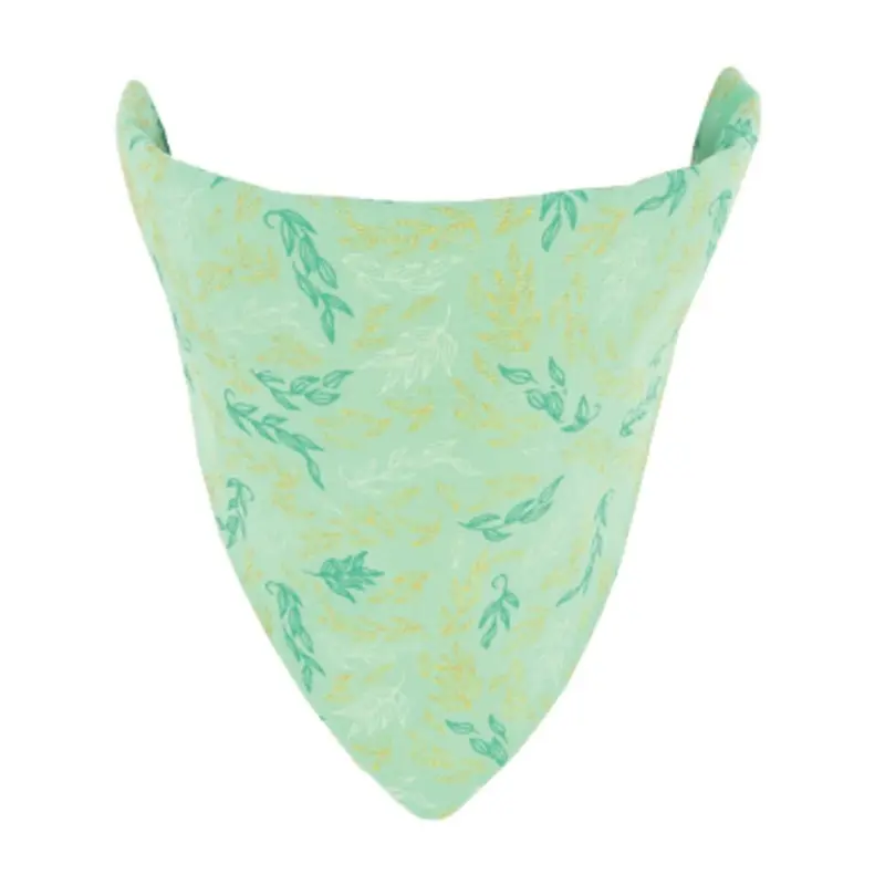 Coastal - Accent Green Leaves Bandana