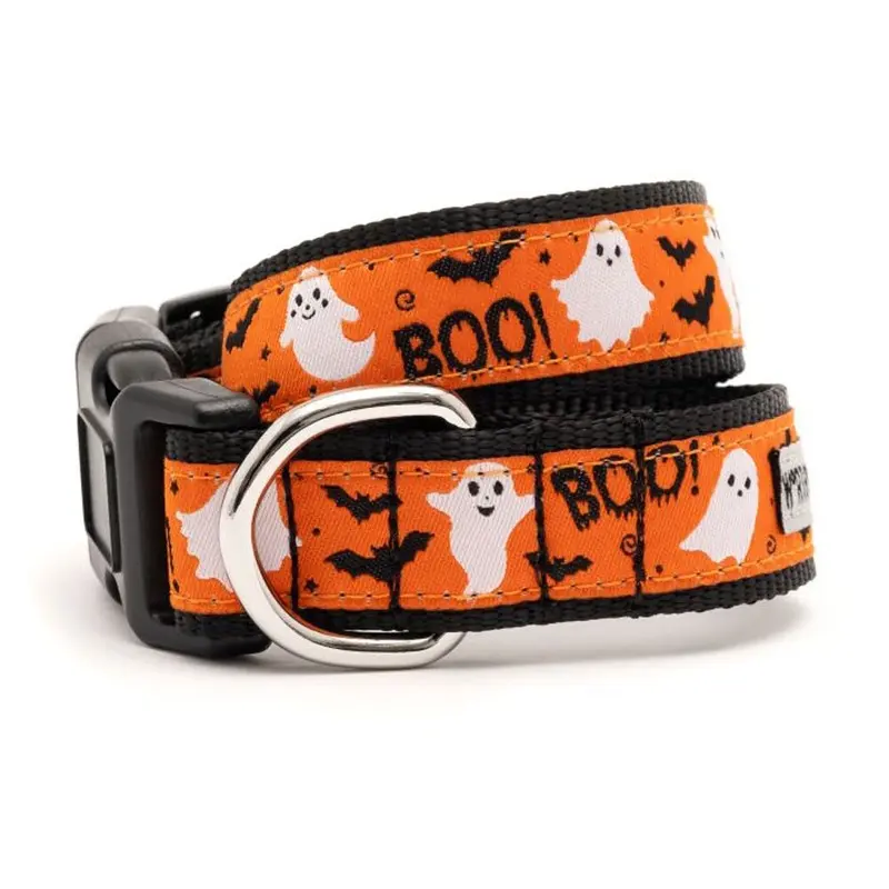 Worthy Dog - Halloween Spooky Collar MD 12-18in