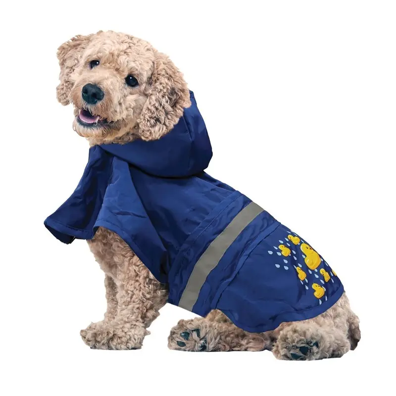 Fashion Pet - Ducky Raincoat - Royal Blue - L