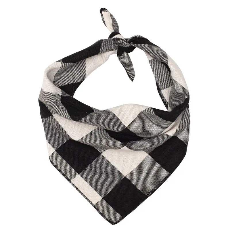 Worthy Dog - Buffalo Bandana - Black/White - Lg