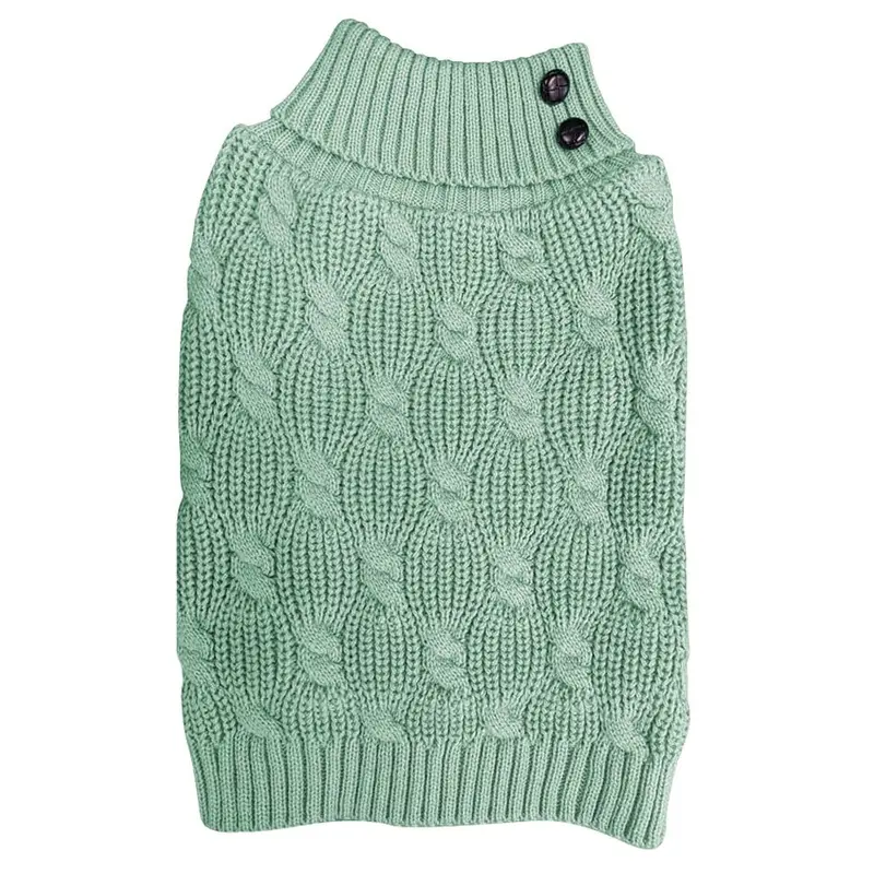 Fashion Pet - Textured Cable Sweater - Sage MD