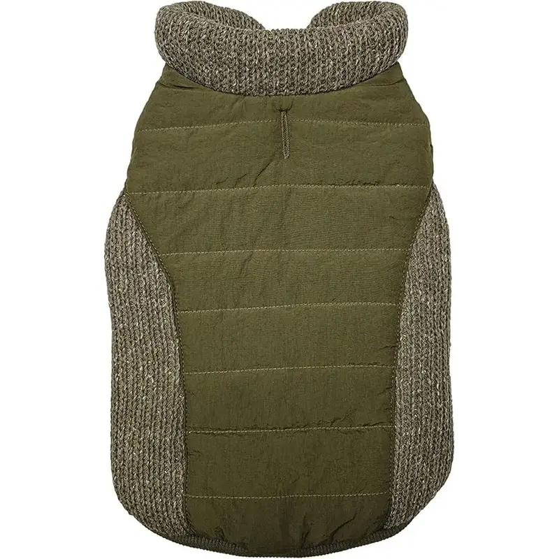 Fashion Pet - Olive Puffy Coat MD