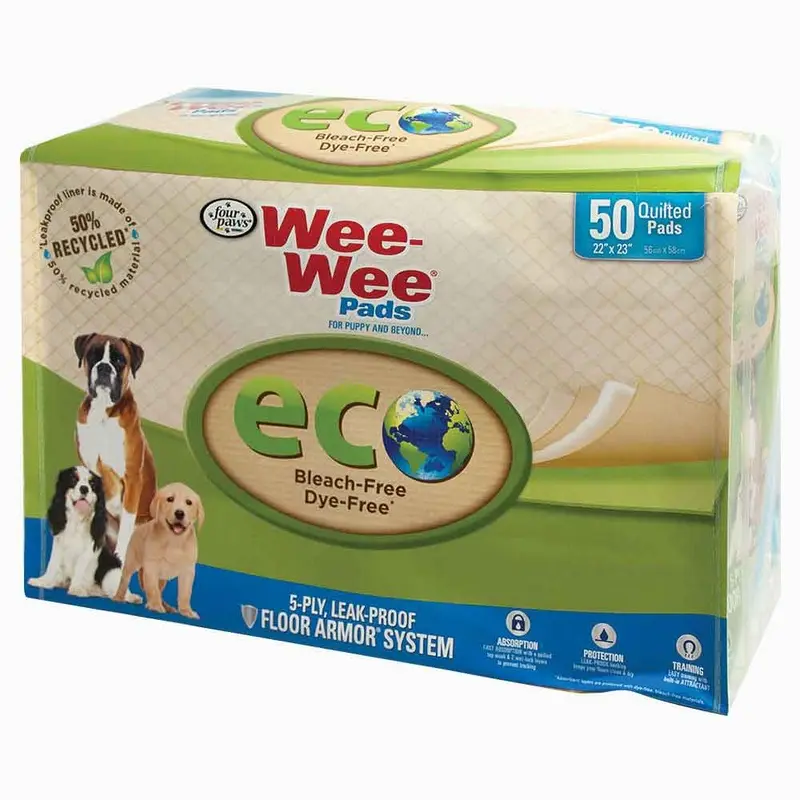 Four Paws - Wee-Wee Eco Bamboo Pads 22X23In 50Pk