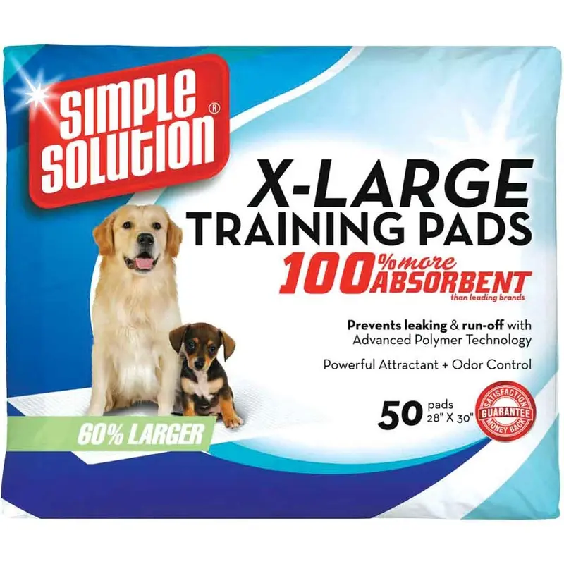 Simple Solution Extra Large Puppy Training Pads - 50 Pack