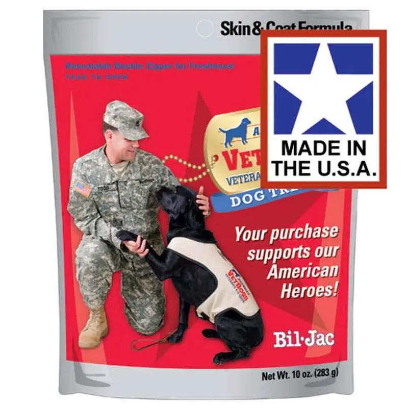 Bil-Jac America's VetDog Treats - Skin and Coat - 10 oz.