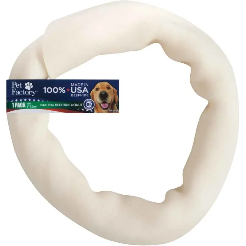 Treatly - USA Rawhide Beefhide Donut - 6 in