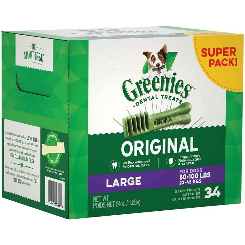 Greenies - Dental Treats Large 54oz 34pk
