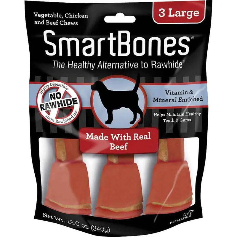 SmartBones - Healthy Chews Beef Lg 3pk