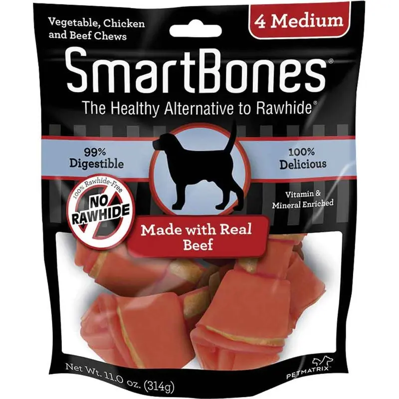 SmartBones - Healthy Chews Beef Md 4pk