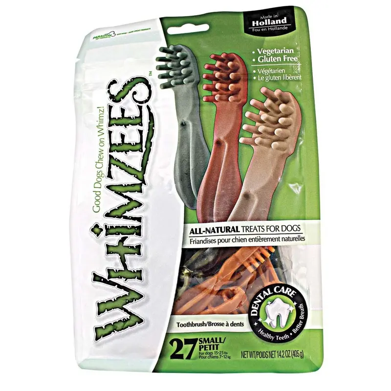 Whimzees Dental Chews - Brushzees - Small - 24 pk