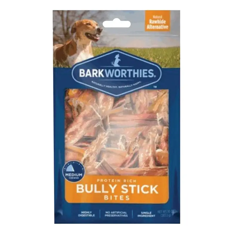 BARKWORTHIES - BULLY STICK BITES - 10 OZ