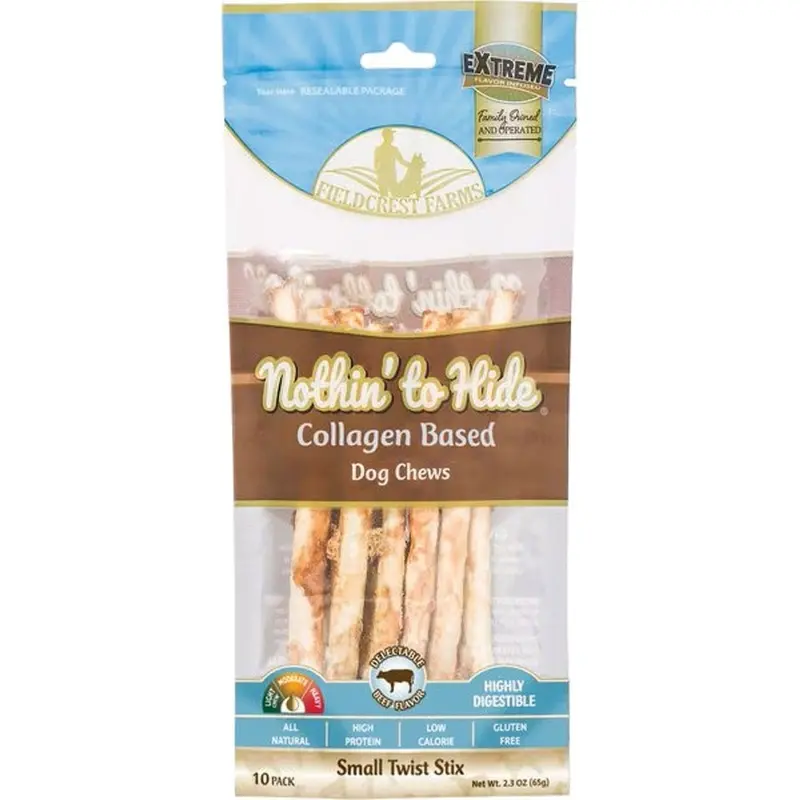 Fieldcrest Farms - Nothin' to Hide Small Twist Stix - Beef - 10pk