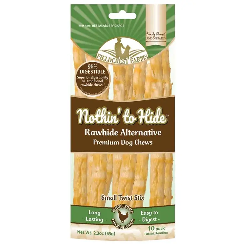 Fieldcrest Farms - Nothin' to Hide Small Twist Stix - Chicken - 10pk