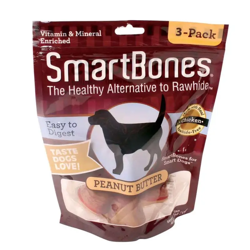 SmartBones - Healthy Chews PB Lg 3pk