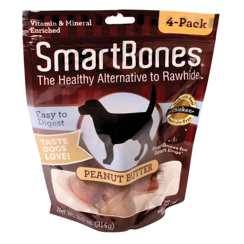 SmartBones - Healthy Chews PB Md 4pk