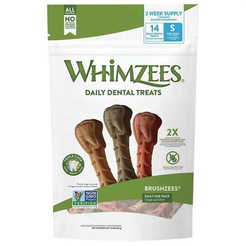 Whimzee Dental Chew - Brushzees - Small - 14 pk