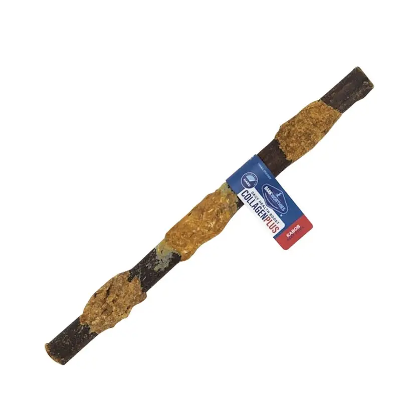 BARKWORTHIES - BEEF WRAPPED COLLAGEN BULLY - 12 IN