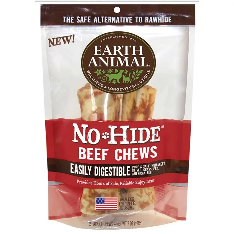 Earth Animal Dog No-Hide Beef 7 in. - 2pk