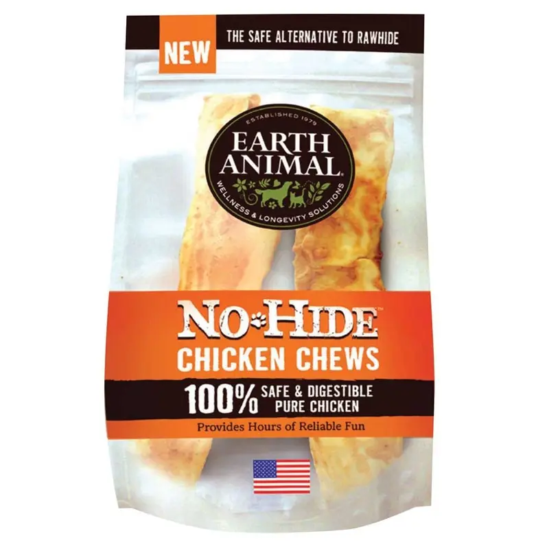 Earth Animal Dog No-Hide Chicken 4 in. - 2pk