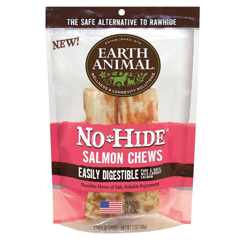 Earth Animal Dog No-Hide Salmon 7 in. - 2pk