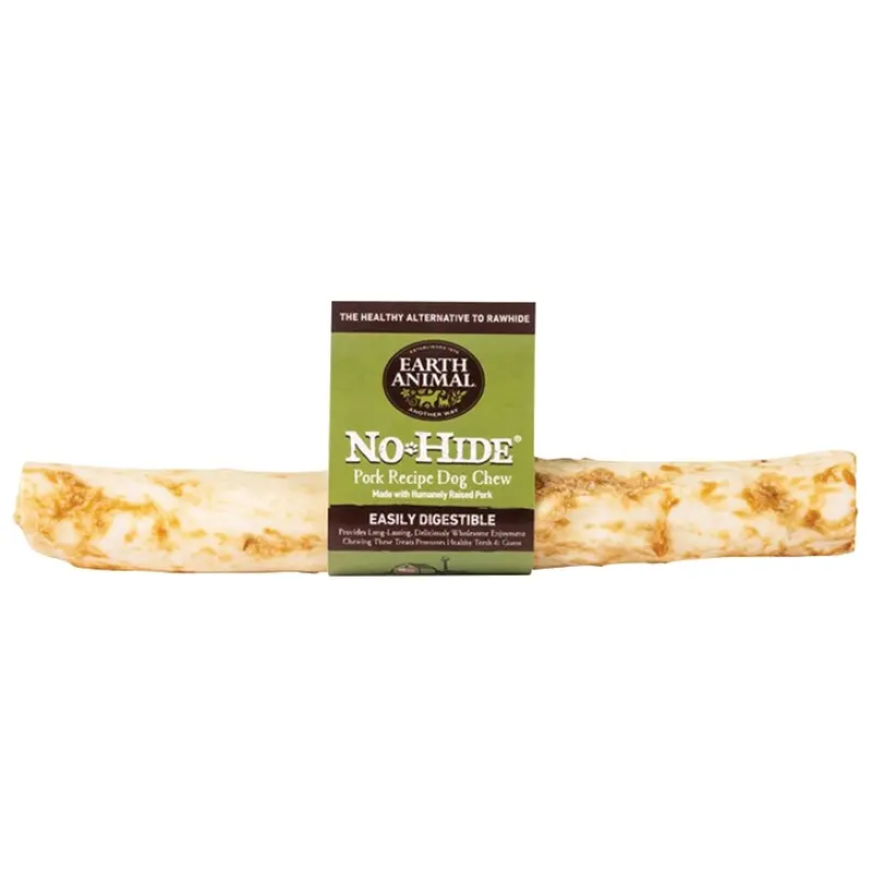 Earth Animal- No-Hide Pork Chews for Dogs - 11 in