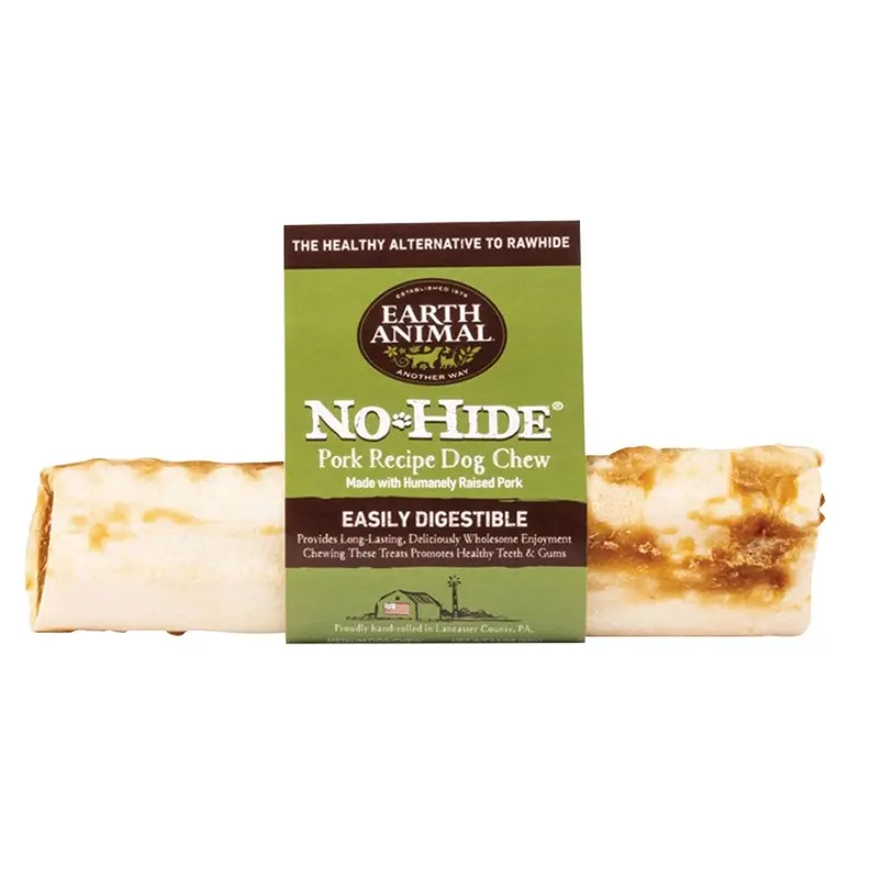 Earth Animal No-Hide Pork Chews for Dogs - 7 in
