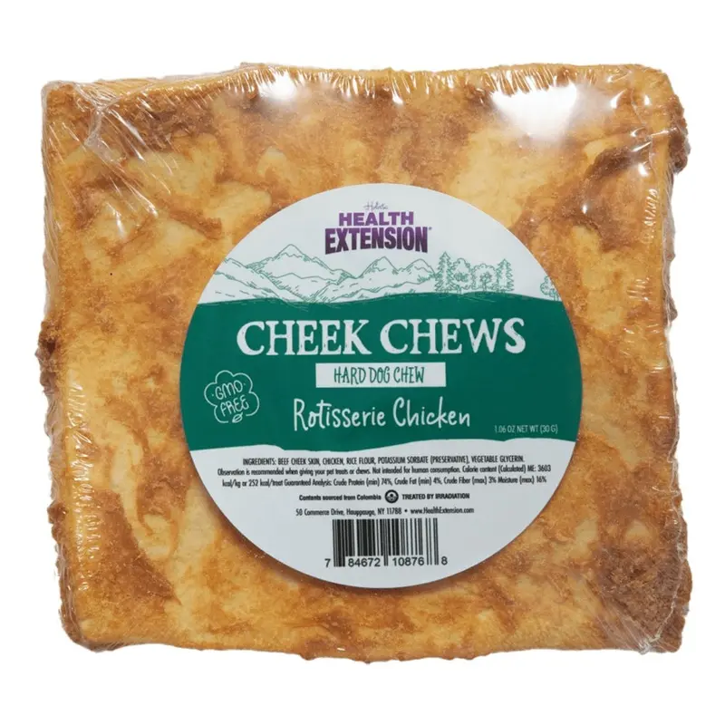 Health Extension  Cheek Chews - Rotisserie Chicken - 1.06 oz
