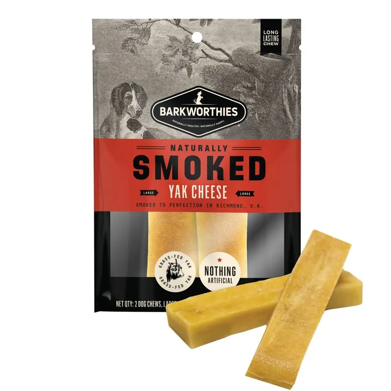 BARKWORTHIES - SMOKED YAK CHEESE LG 2PK