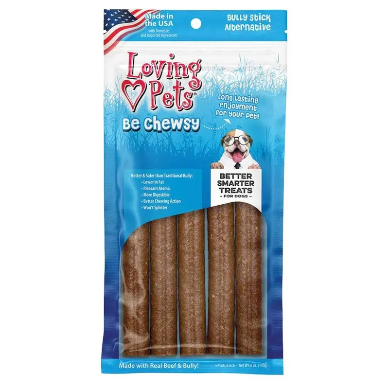 Loving pets - Be Chewsy 6in. Bully 5pk.