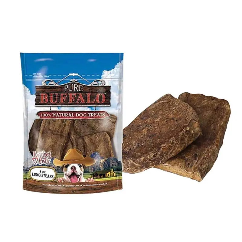 Loving Pets - Pure Buffalo Lung Steak 4oz.