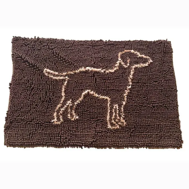 Clean Paws Mat - Brown 31x20in