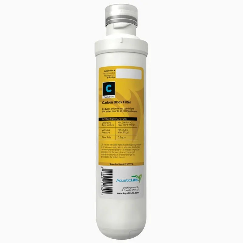 Aquatic Life Twist-In - Carbon Block Filter