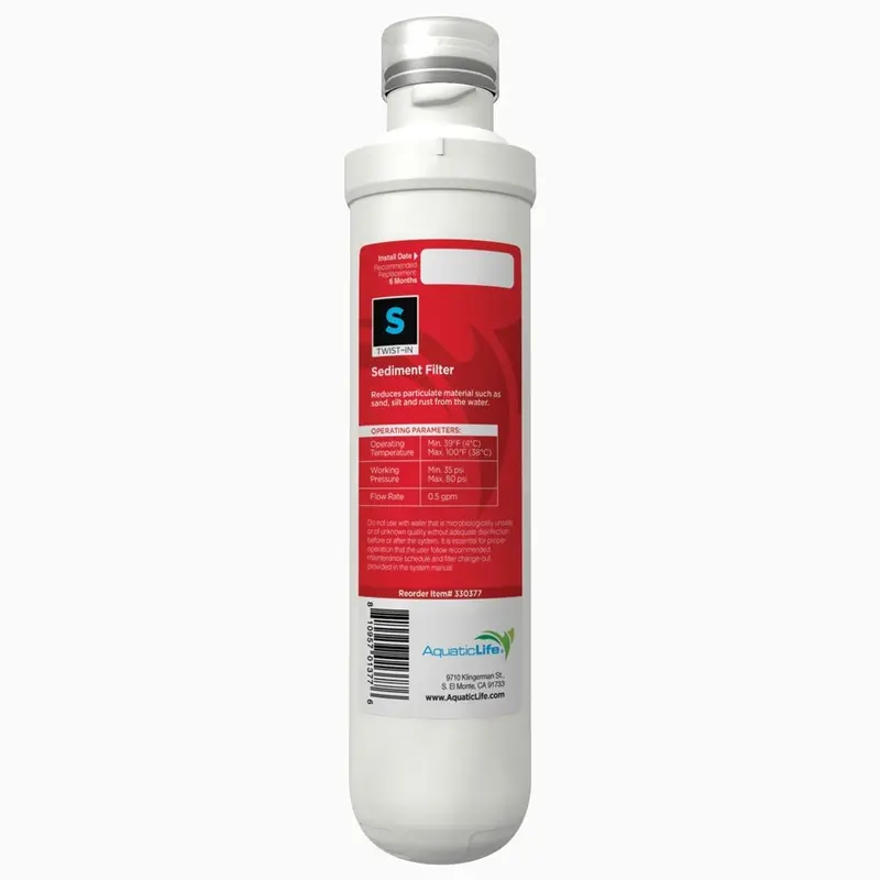 Aquatic Life Twist-In - Sediment Filter