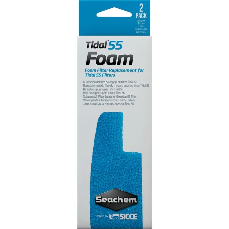 Seachem Tidal 55 Foam - 2 Pk
