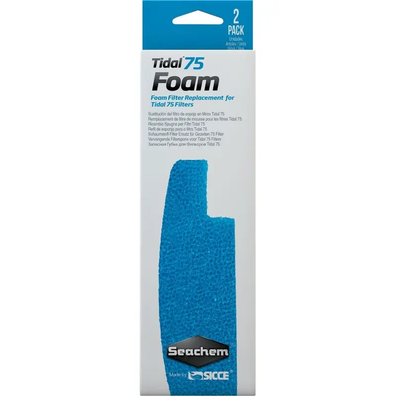 Seachem Tidal 75 Foam - 2 Pk