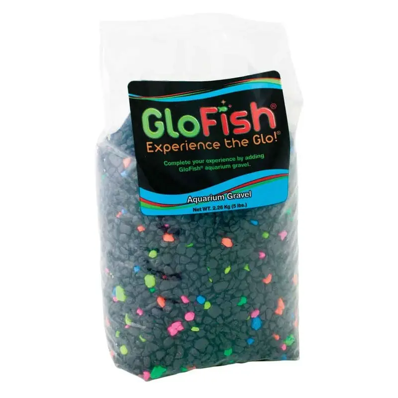 Tetra - GloFish Gravel Black w Fluorescent 5lb