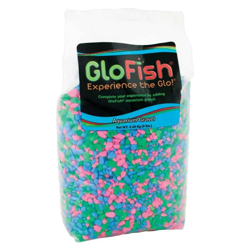 Tetra - GloFish Gravel Pink/Green/Blue Fluorescent 5lb
