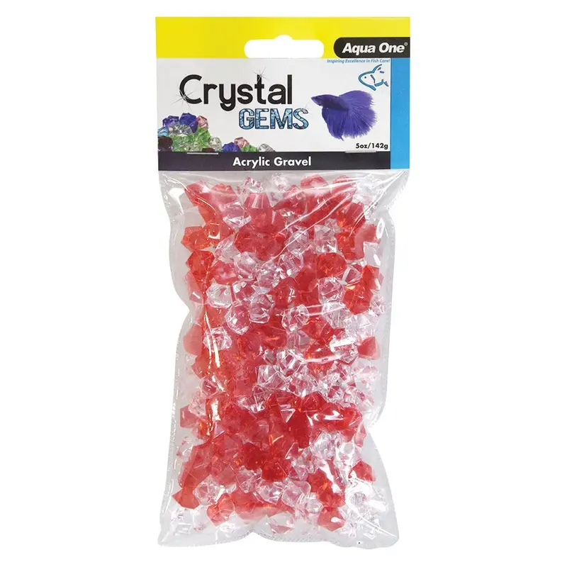 Crystal Gems Acrylic Gravel - Fire N Ice - 5 oz
