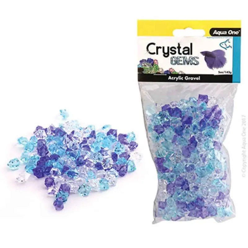 Crystal Gems Acrylic Gravel - Frost Blue - 5 oz