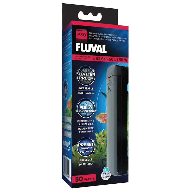 Fluval - P50 Pre-Set Heater 50W
