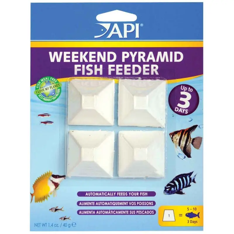 API 3-Day Pyramid Fish Feeder - 4 pk.