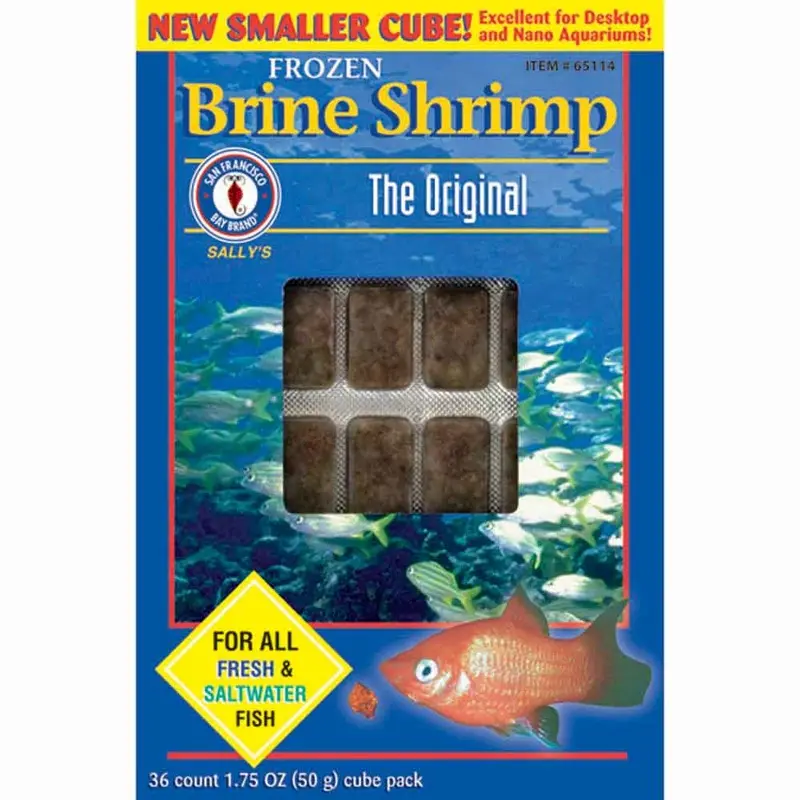 Brine Shrimp - Cubes - 3.5 oz. - Frozen