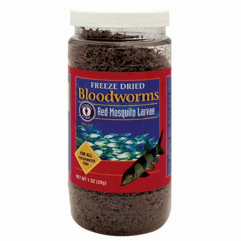 Freeze Dried Bloodworms - 0.5 oz.
