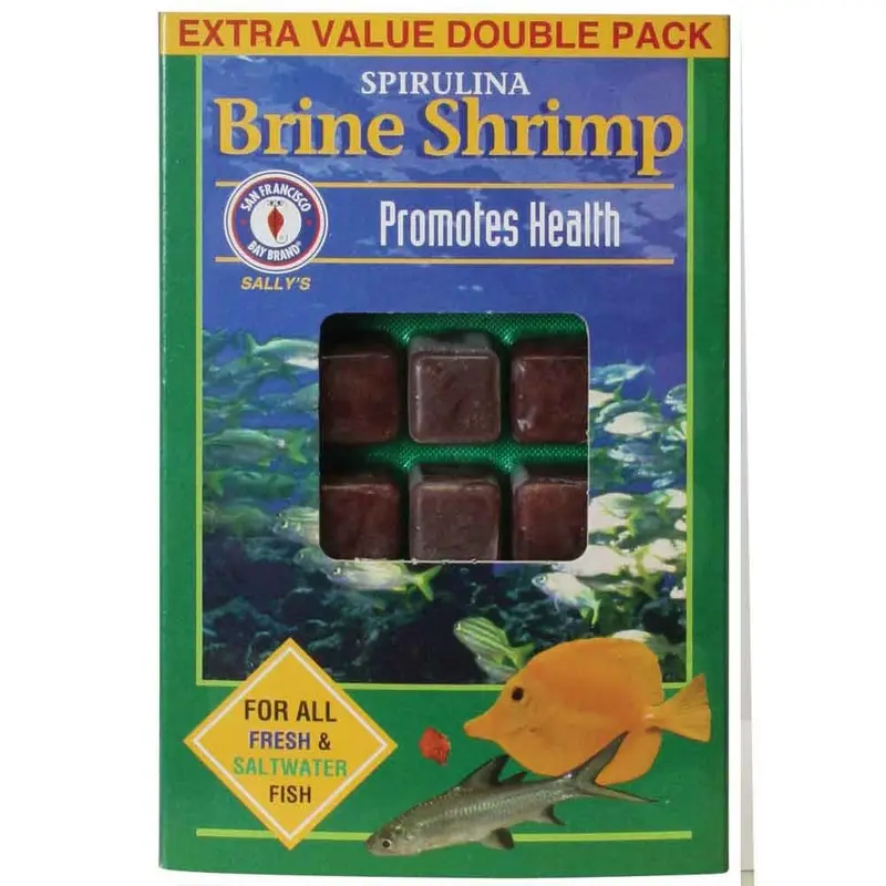 Spirulina Brine Shrimp - Cubes - 7 oz. - Frozen